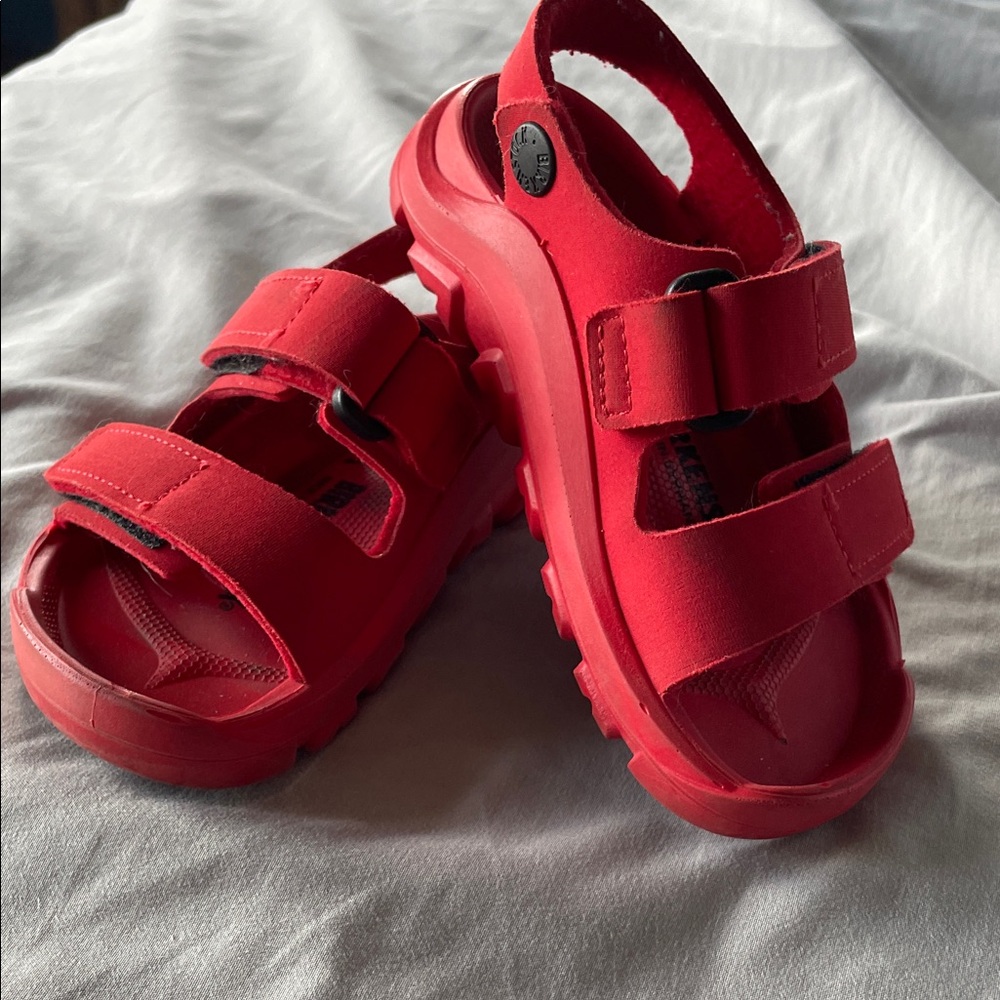 Birkenstock Bold Red Footbed